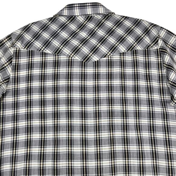 Vintage Ely Plains Pearl Snap Western Shirt Mens L Cowboy Rodeo 80s 90s - Picture 9 of 12